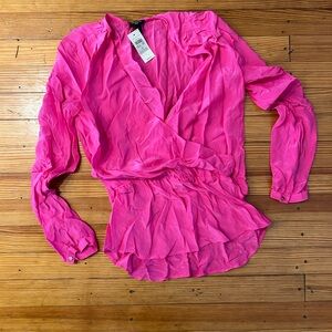 Ann Taylor Pink Blouse NWT